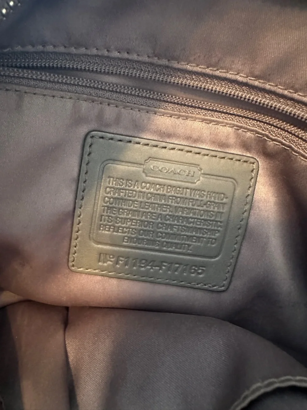 Coach Brooke HOBO Bag Y2K Metallic 100% full grain cowhide leather - Picture 8 of 14